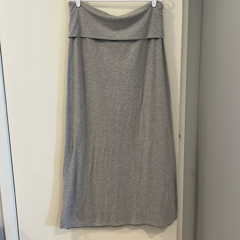 No boundaries heather grey maxi skirt size XL